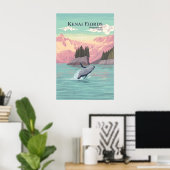 Nationaal Park Kenai Fjords Reisposter Poster (Thuiskantoor)