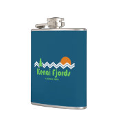 Nationaal park Kenai Fjords Retro Heupfles (Links)