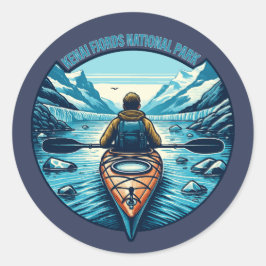 Nationaal park Kenai Fjords Ronde Sticker