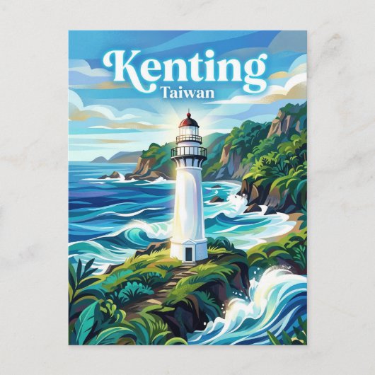 Nationaal park Kenting Taiwan Briefkaart (Voorkant)