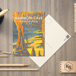 Nationaal Park Kentucky Briefkaart van de Cave van
