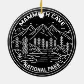 Nationaal park Kentucky Monoline Keramisch Ornament (Achterkant)