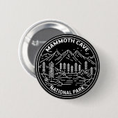 Nationaal park Kentucky Monoline Ronde Button 5,7 Cm (Voorkant /achterkant)