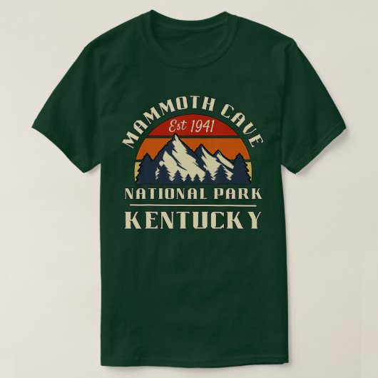 Nationaal park Kentucky Mountain Hikin T-shirt (Design voorkant)
