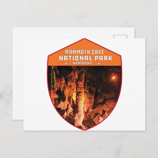 Nationaal park Kentucky,  retro van de mammothas C Briefkaart (Voorkant / Achterkant)