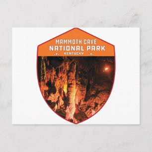 Nationaal park Kentucky,  retro van de mammothas C Briefkaart