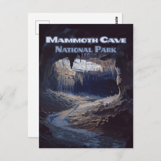 Nationaal park Kentucky van de Cave van Mammoth Briefkaart (Voorkant / Achterkant)
