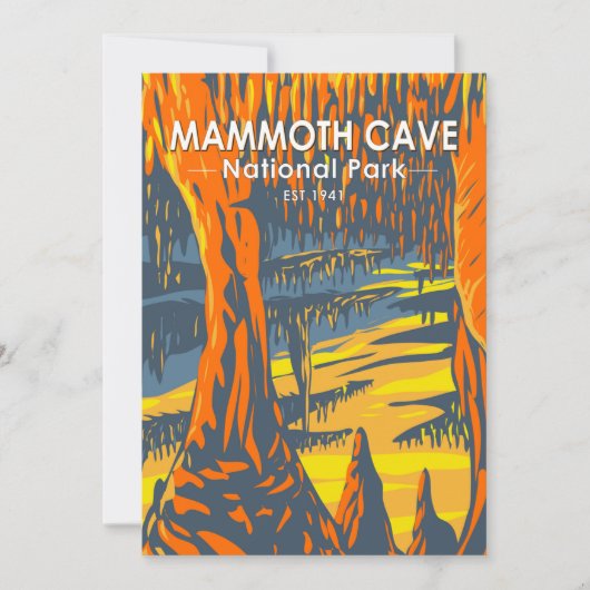 Nationaal park Kentucky van de Cave van Mammoth Feestdagenkaart (Voorkant)