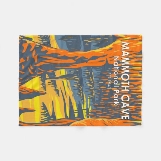 Nationaal park Kentucky van de Cave van Mammoth Fleece Deken (Voorkant (Horizontaal))