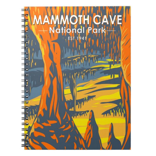Nationaal park Kentucky van de Cave van Mammoth Notitieboek (Voorkant)