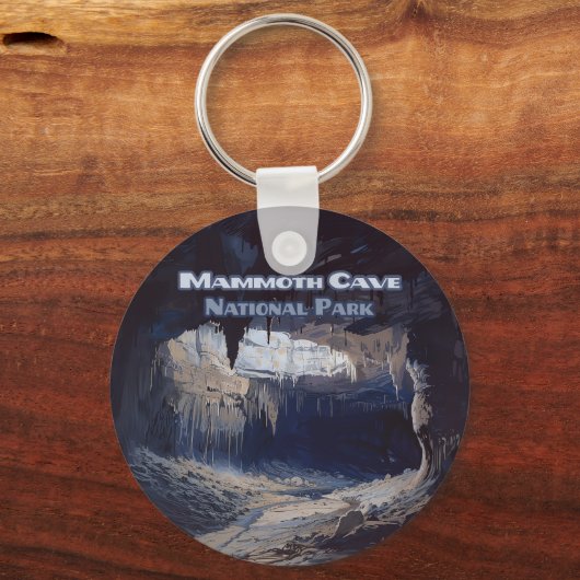 Nationaal park Kentucky van de Cave van Mammoth Sleutelhanger (Achterkant)