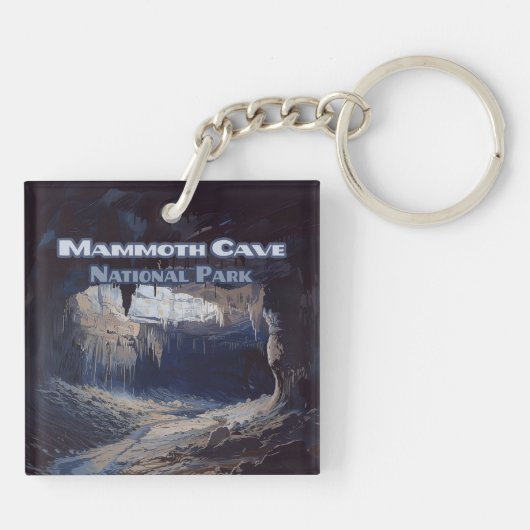 Nationaal park Kentucky van de Cave van Mammoth Sleutelhanger (Achterkant)