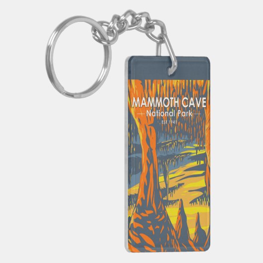 Nationaal park Kentucky van de Cave van Mammoth Sleutelhanger (Voorkant Links)