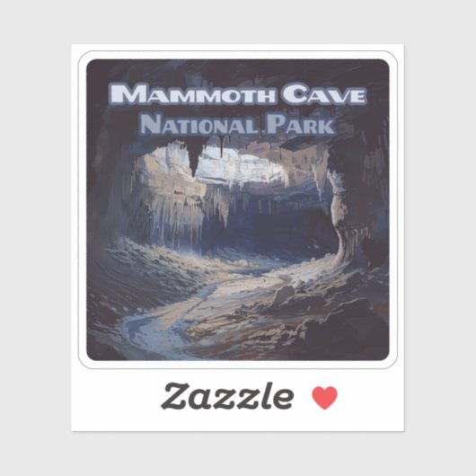 Nationaal park Kentucky van de Cave van Mammoth Sticker (Vel)