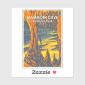 Nationaal park Kentucky van de Cave van Mammoth Sticker (Vel)