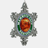 Nationaal park Kentucky van de Cave van Mammoth Tin Sneeuwvlok Ornament (Links)