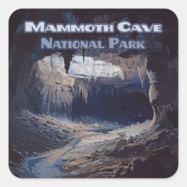Nationaal park Kentucky van de Cave van Mammoth Vierkante Sticker