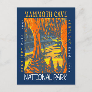 Nationaal park Kentucky, verstoord door Mammoth Ca Briefkaart