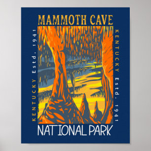 Nationaal park Kentucky, verstoord door Mammoth Ca Poster