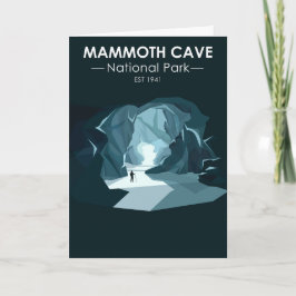 Nationaal park Kentucky, Vintage van de Mammoth Ca Kaart