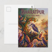 Nationaal park Keoladeo India Briefkaart (Voorkant / Achterkant)