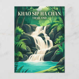 Nationaal park Khao Sip Ha Chan Thailand Briefkaart