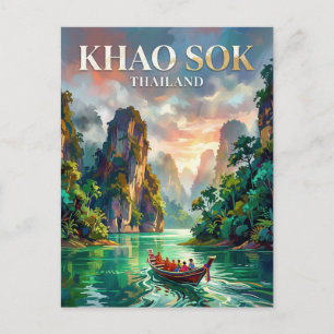 Nationaal park Khao Sok Thailand Briefkaart