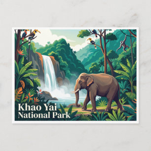 Nationaal park Khao Yai Pak Chong Thailand Briefkaart