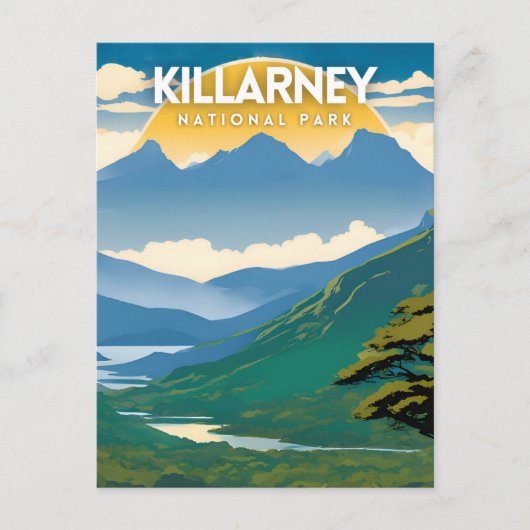 Nationaal Park Killarney Briefkaart (Voorkant)