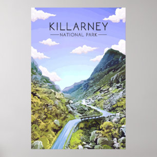 Nationaal Park Killarney Ierland Reisposter Poster
