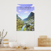 Nationaal Park Killarney Ierland Reisposter Poster (Keuken)