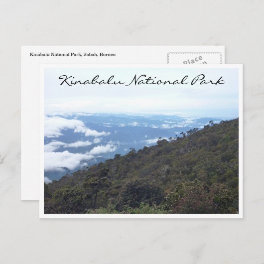 nationaal park kinabalu briefkaart (Voorkant / Achterkant)