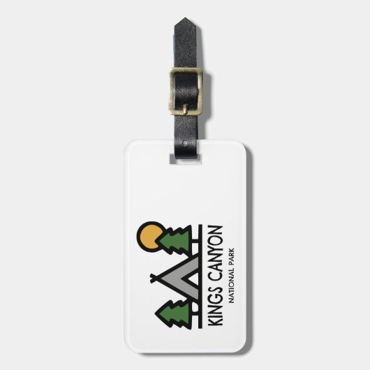 Nationaal Park Kings Canyon Bagagelabel (Voorkant verticaal)