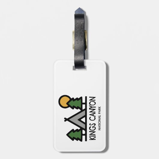 Nationaal Park Kings Canyon Bagagelabel (Achterkant verticaal)