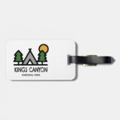 Nationaal Park Kings Canyon Bagagelabel (Achterkant horizontaal)