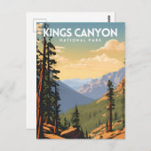 Nationaal Park Kings Canyon Briefkaart (Voorkant / Achterkant)