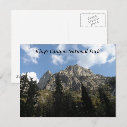Nationaal Park Kings Canyon Briefkaart (Voorkant / Achterkant)