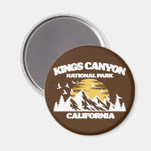 Nationaal Park Kings Canyon Magneet (Voorkant / Achterkant)