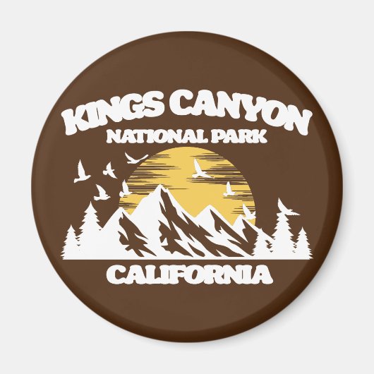 Nationaal Park Kings Canyon Magneet (Voorkant)