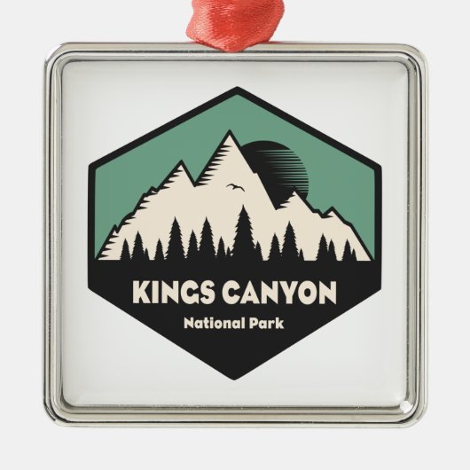 Nationaal Park Kings Canyon Metalen Ornament (Voorkant)