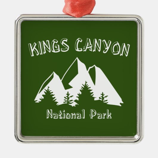 Nationaal Park Kings Canyon Metalen Ornament (Voorkant)
