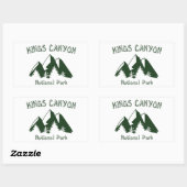 Nationaal Park Kings Canyon Rechthoekige Sticker (Vel)