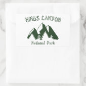 Nationaal Park Kings Canyon Rechthoekige Sticker (Tas)