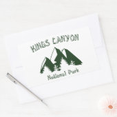 Nationaal Park Kings Canyon Rechthoekige Sticker (Envelop)