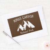 Nationaal Park Kings Canyon Rechthoekige Sticker (Envelop)