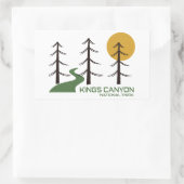 Nationaal Park Kings Canyon Rechthoekige Sticker (Tas)