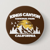Nationaal Park Kings Canyon Ronde Button 7,6 Cm (Voorkant)