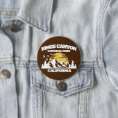 Nationaal Park Kings Canyon Ronde Button 7,6 Cm (In situ)