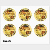 Nationaal Park Kings Canyon Ronde Sticker (Vel)