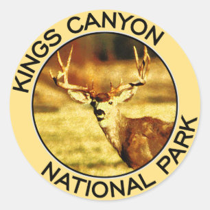 Nationaal Park Kings Canyon Ronde Sticker